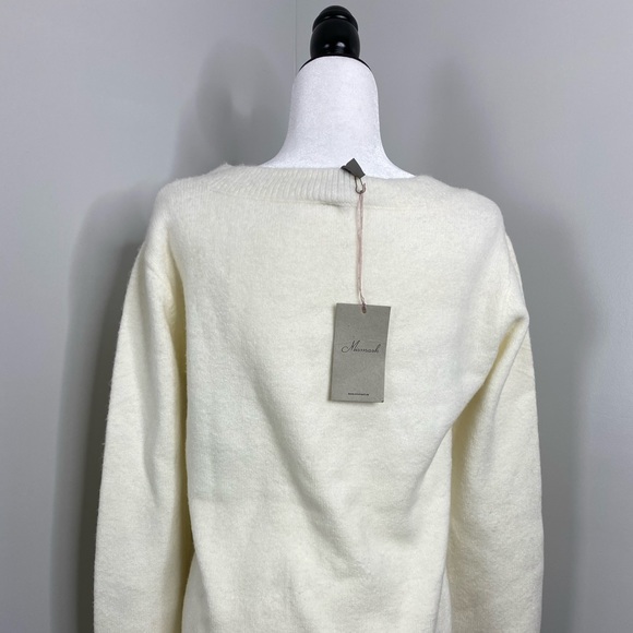 🆕 Brand New Ivory Mismash Pegun Oversized Thick Polka Dot Sweater M - Picture 9 of 11